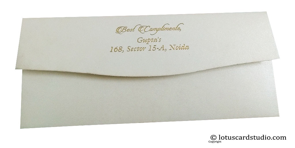 money gift envelope in pearl ivory with soothing green floral design money gift envelopes