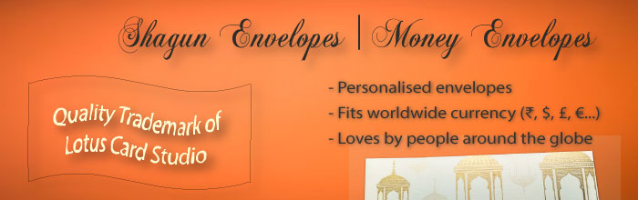 Buy from the best priced range of shagun envelopes online in multiple colours and designs