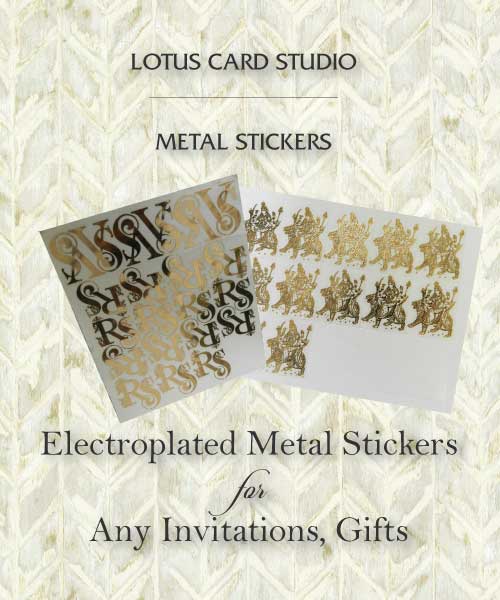 Metal Stickers - Lotus Card Studio